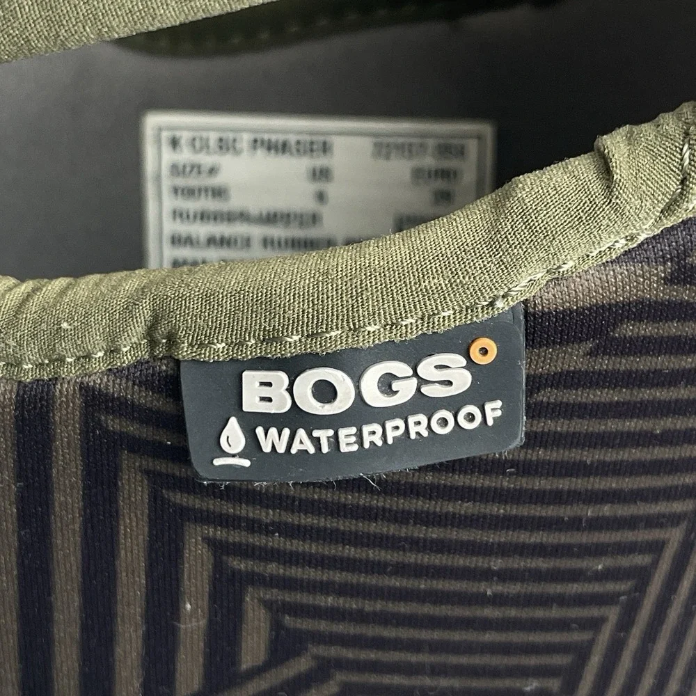 Bogs Classic Phaser Boot Youth 6 Green Waterproof Insulated Outdoor Winter‎ Farm